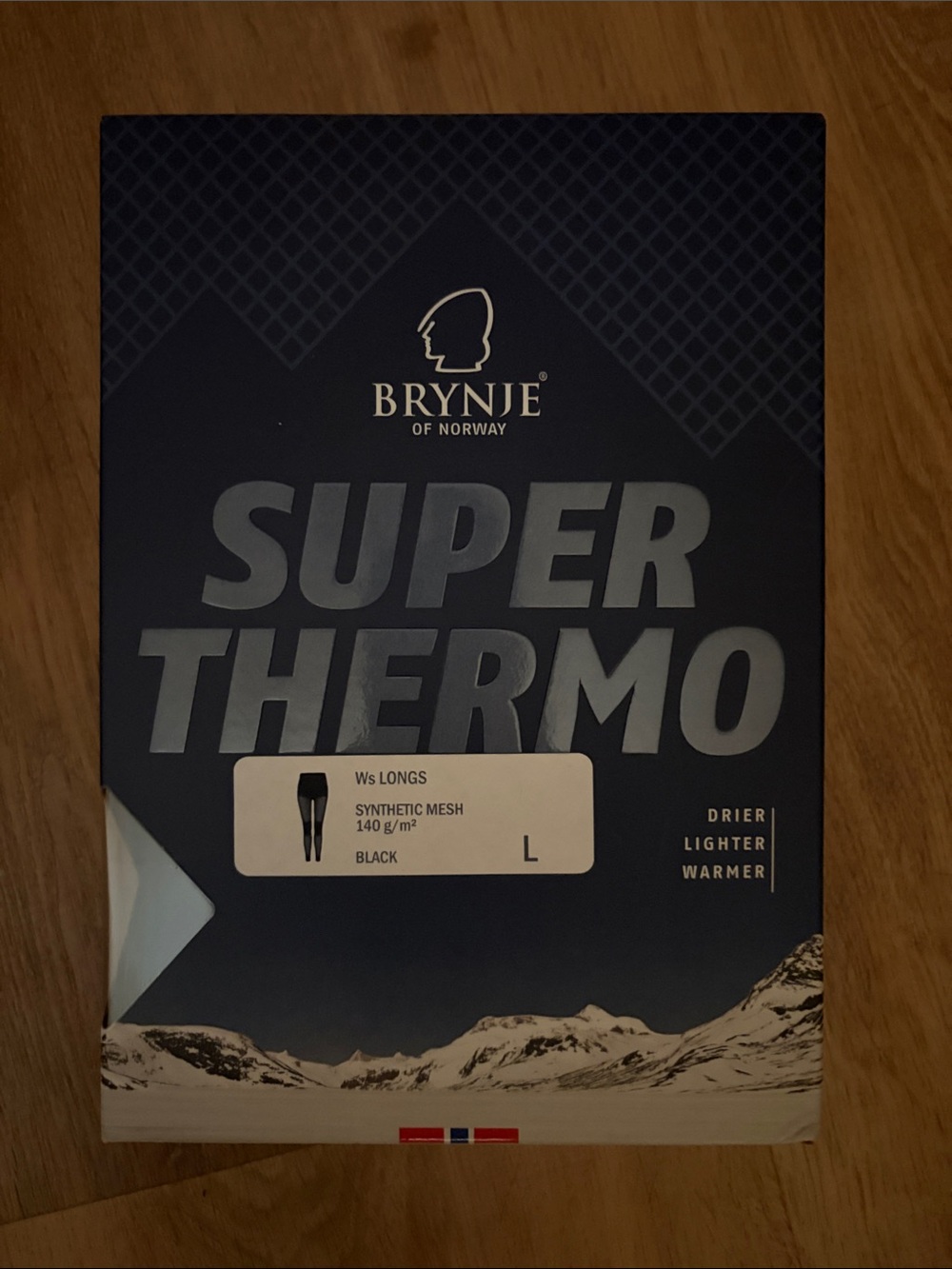 Women’s super thermo longs base layer backpacking camping brynje large new